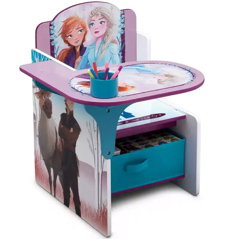 Kids' Chair Desk with Storage Bin - Disney Frozen 2