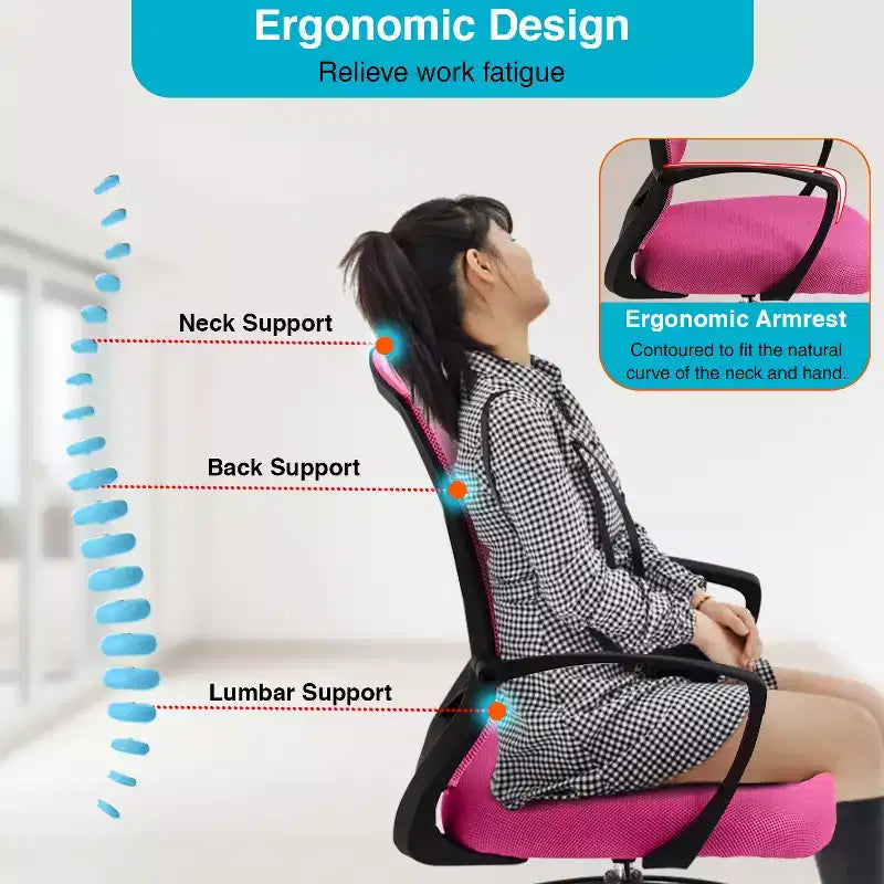 Drafting Chair Tall Office Chair with Adjustable Height Breathable Mesh Back