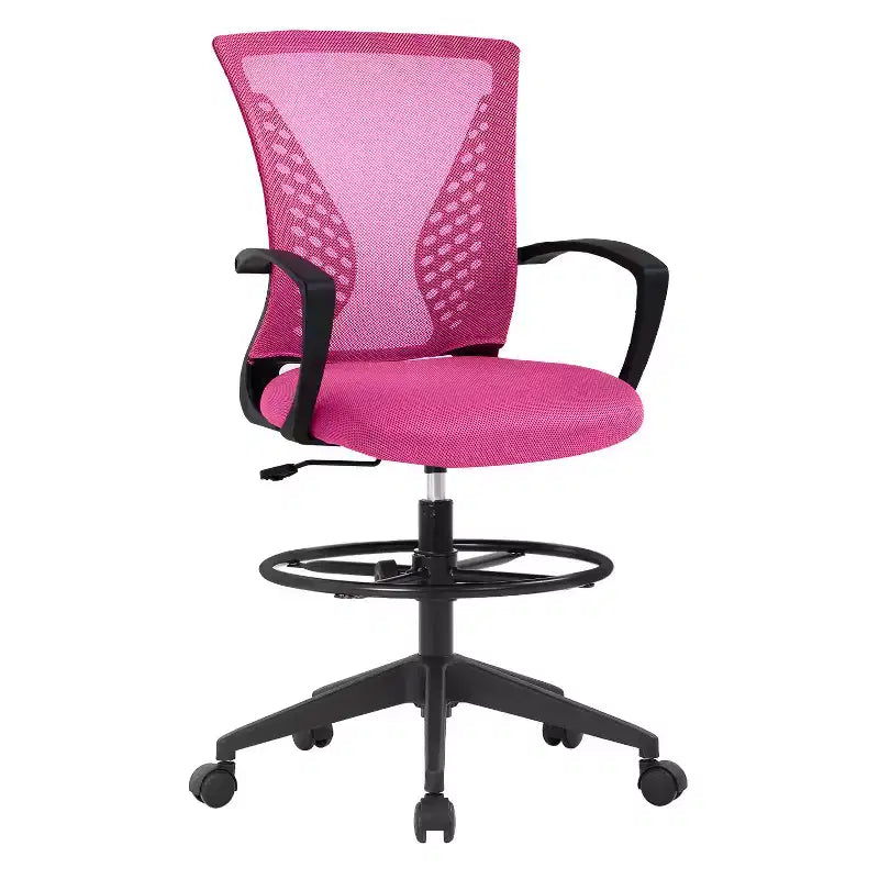 Drafting Chair Tall Office Chair with Adjustable Height Breathable Mesh Back
