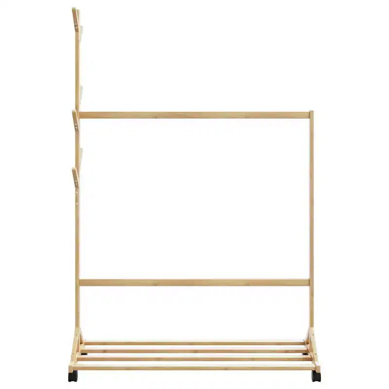 Clothes Rack Bamboo Medium Bamboo Clothes Rack Rectangular