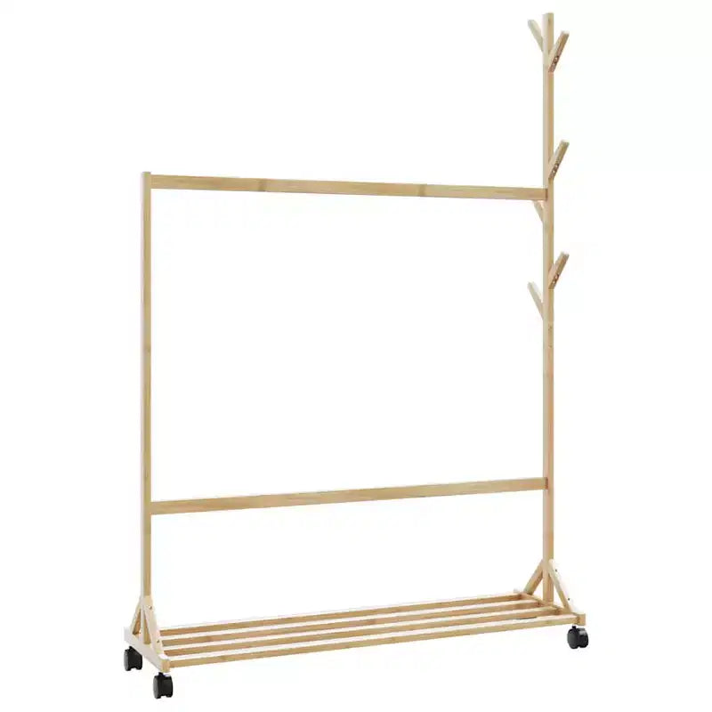 Clothes Rack Bamboo Medium Bamboo Clothes Rack Rectangular