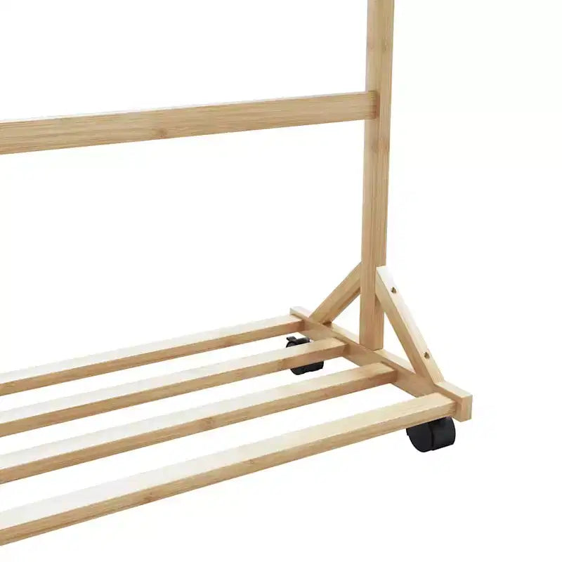 Clothes Rack Bamboo Medium Bamboo Clothes Rack Rectangular