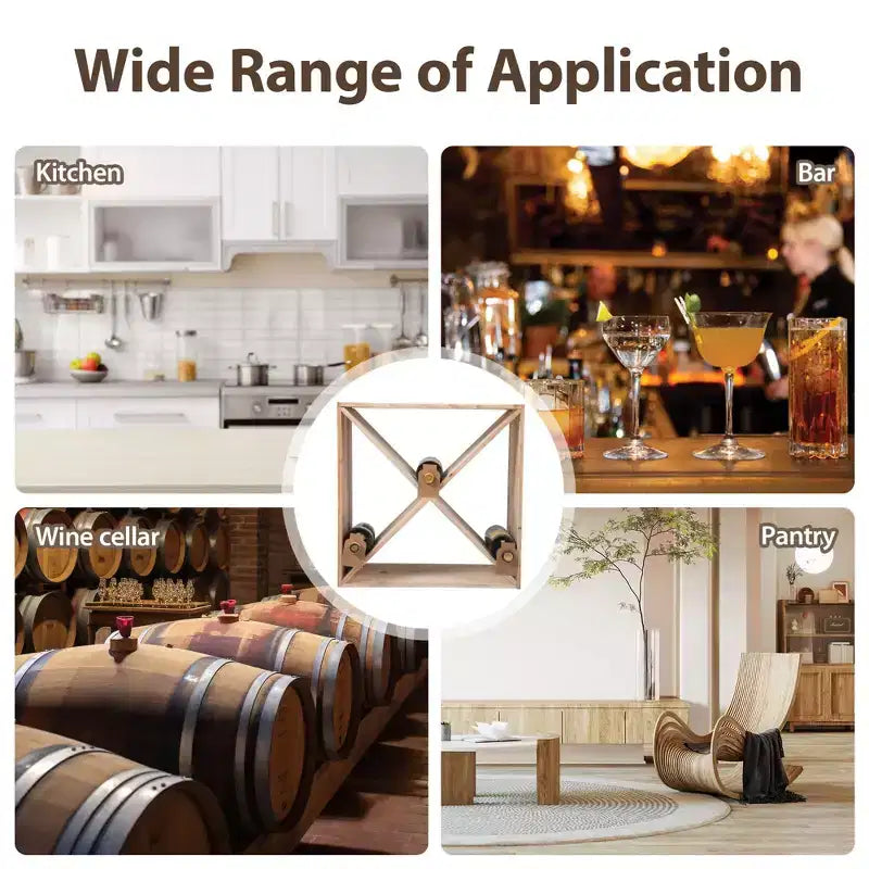 24 Bottle Stackable Wine Rack, Set of 2