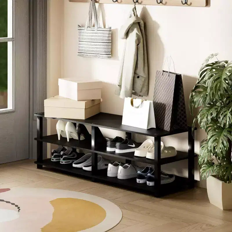 3 Tier Shoe Rack Storage Organizer for Closet Entryway Holds 15 Pairs Easy to Assemble