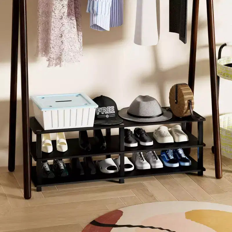 3 Tier Shoe Rack Storage Organizer for Closet Entryway Holds 15 Pairs Easy to Assemble
