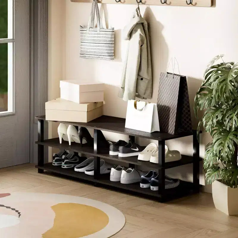 3 Tier Shoe Rack Storage Organizer for Closet Entryway Holds 15 Pairs Easy to Assemble