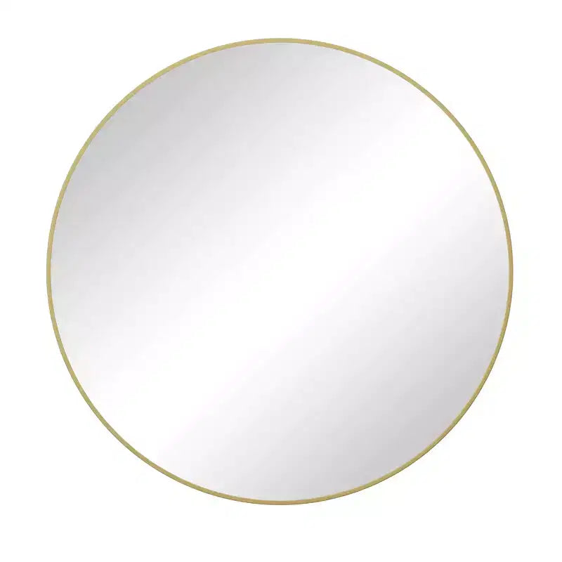 42 Wall Mounted Circular Mirror Metal Framed Mirror