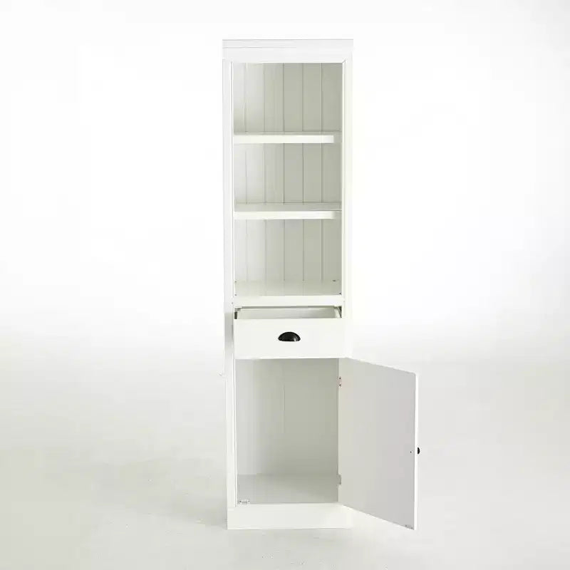 Modern Freestanding Display Buffet Cabinet with 1 Drawer, Wooden Bookshelves Pantry Cabinet for Kitchen/Hallways/Living Room