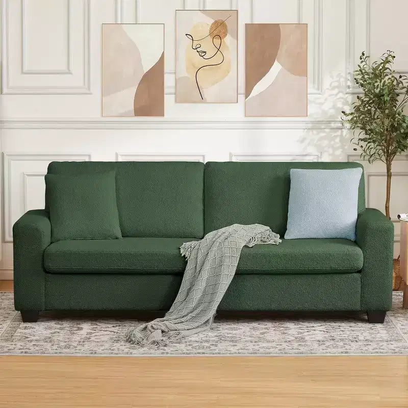 COZONY 83'' Modern Sofa  Deep Seat Couch with Wide Armrests, Washable Cover & Plush Cloud Comfortgrey