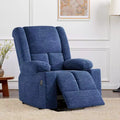 MAYEERTY Blue Power Lift Recliner Chair With Massage Heat USB Ports Cup Holders for Senior Comfort