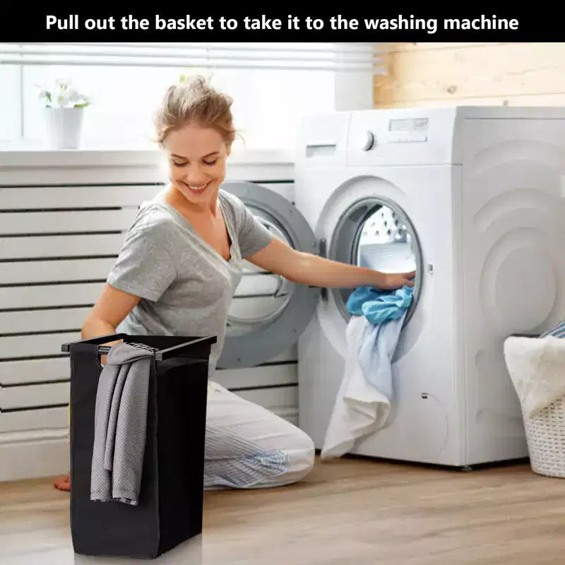 Large Capacity Laundry Hamper with Adjustable Shelf  2/3/4 Removable Pull-Out Oxford Baskets  Divided Laundry Sorter for Bathroom, Bedroom, Dorm
