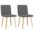 vidaXL Dining Chair Set of 4 Dark Grey