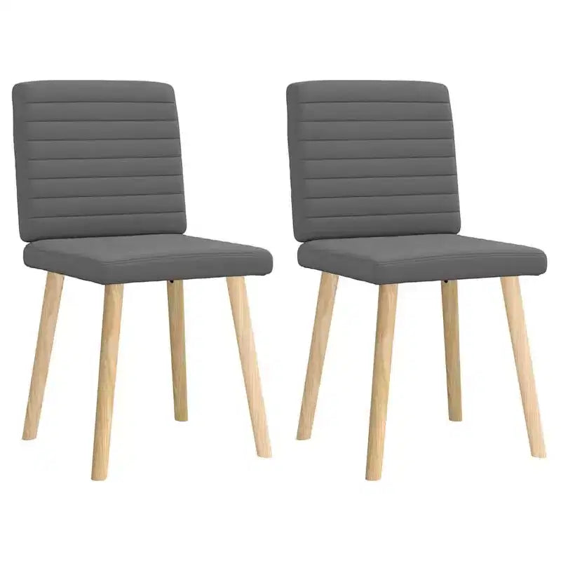 vidaXL Dining Chair Set of 4 Dark Grey