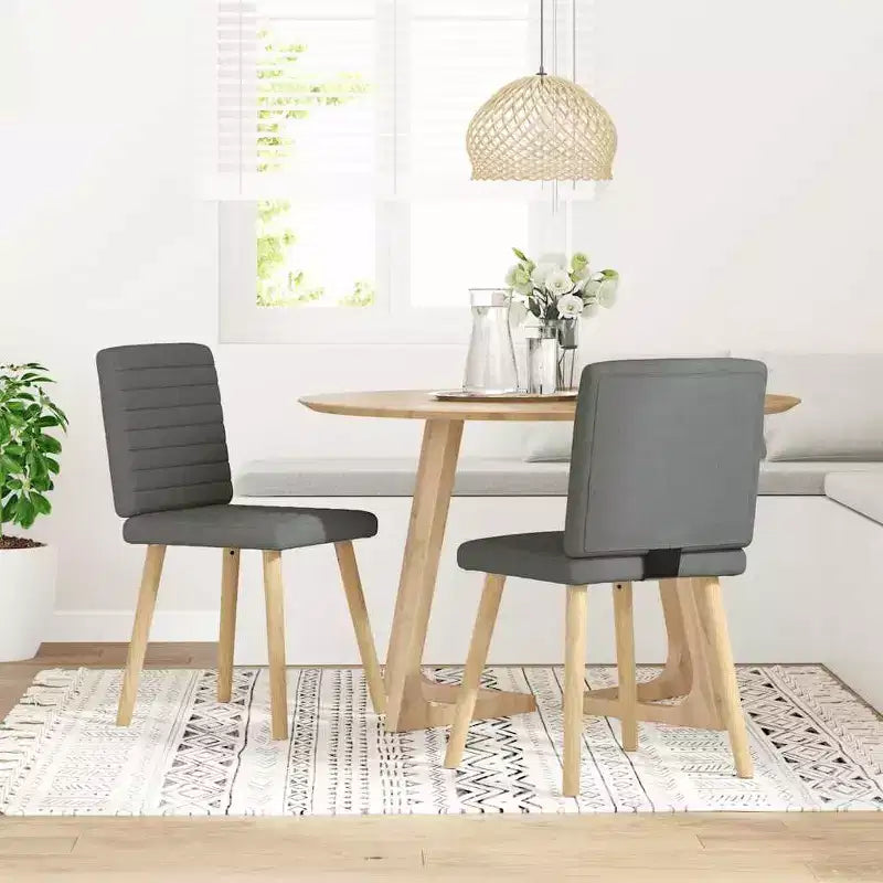 XL Dining Chair Set of 4 Dark Grey