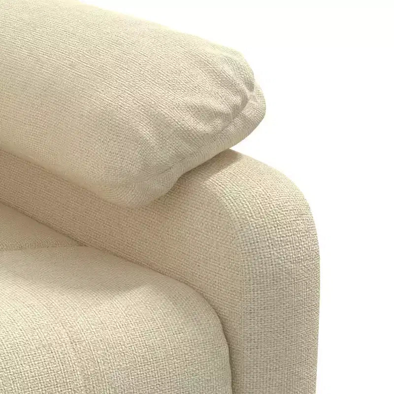 Fauteuil de massage XL en tissu marron, bois, métal, grand