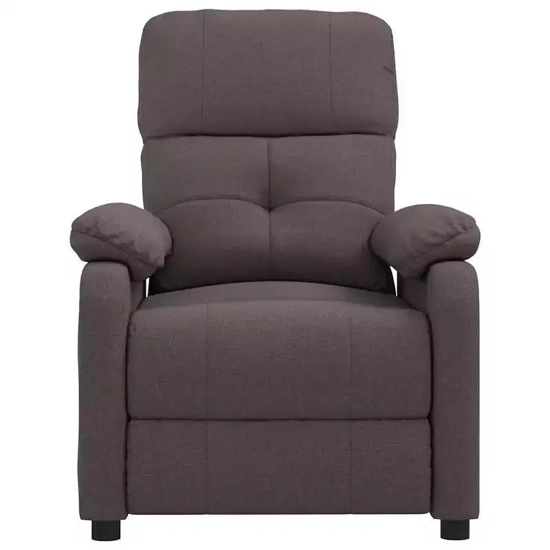Fauteuil de massage XL en tissu marron, bois, métal, grand