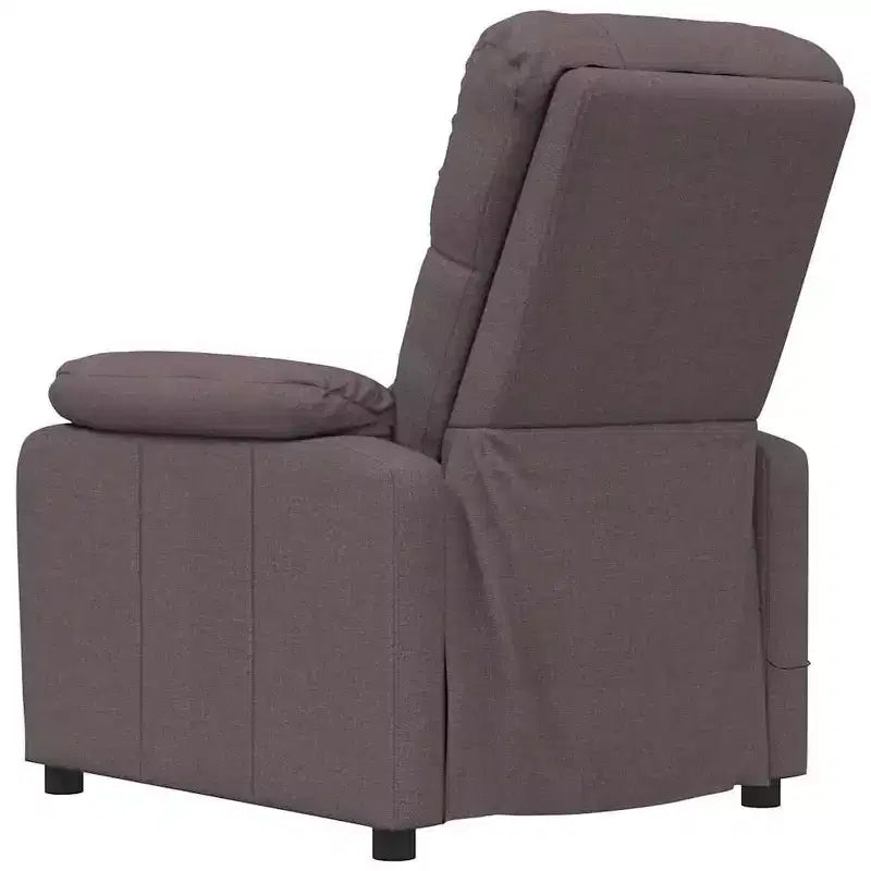 Fauteuil de massage XL en tissu marron, bois, métal, grand