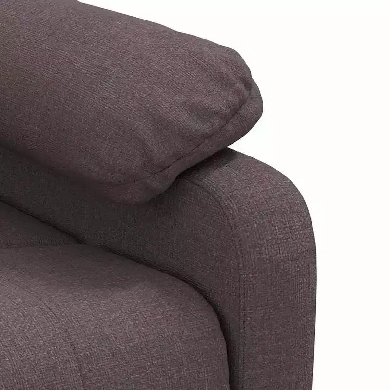 Fauteuil de massage XL en tissu marron, bois, métal, grand