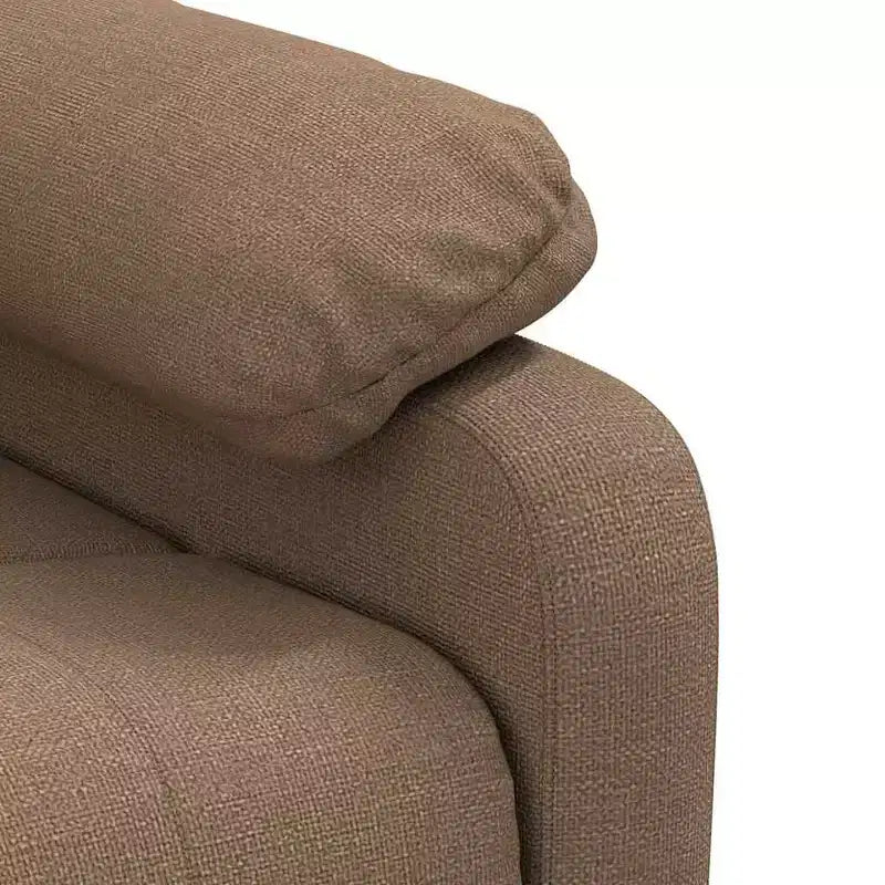 Fauteuil de massage XL en tissu marron, bois, métal, grand