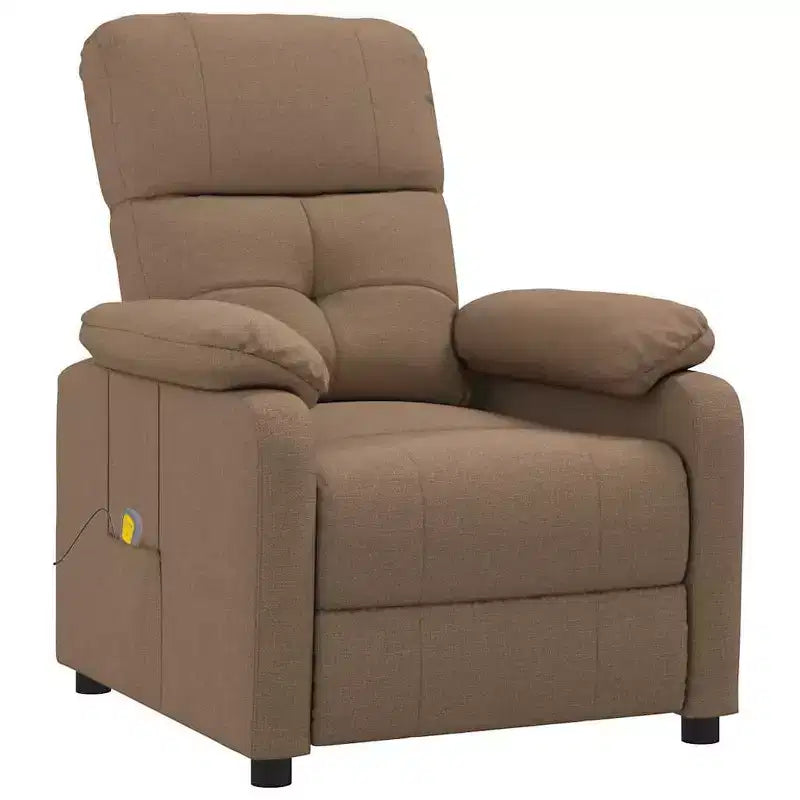 XL Massage Chair Brown Fabric, Wood, Metal Large