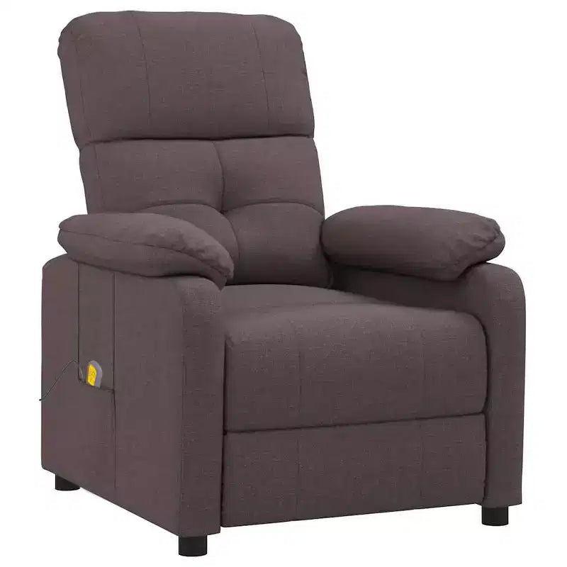 XL Massage Chair Brown Fabric, Wood, Metal Large