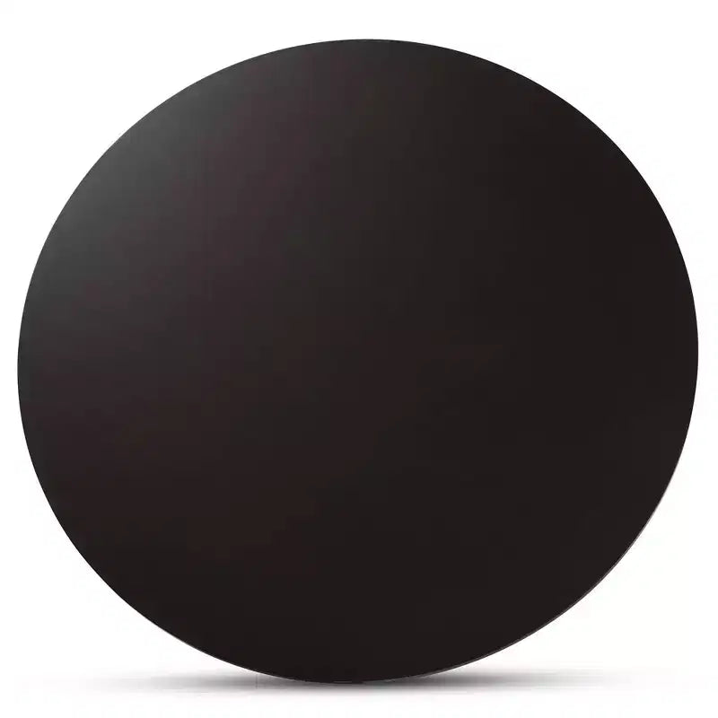 48" Kenji Wide Round Wood Dining Table Dark Brown - Baxton Studio