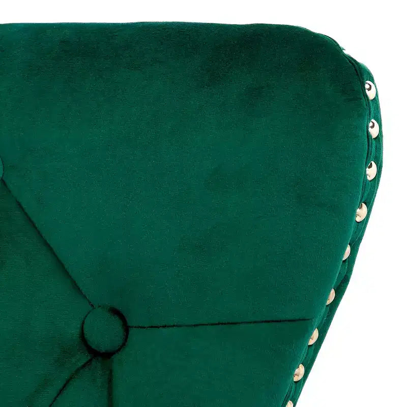 Velvet Upholstered Tufted Dining Chairs (Set of 2)