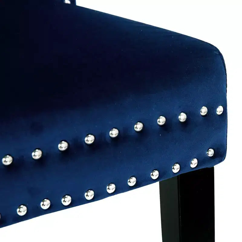 Velvet Upholstered Tufted Dining Chairs (Set of 2)