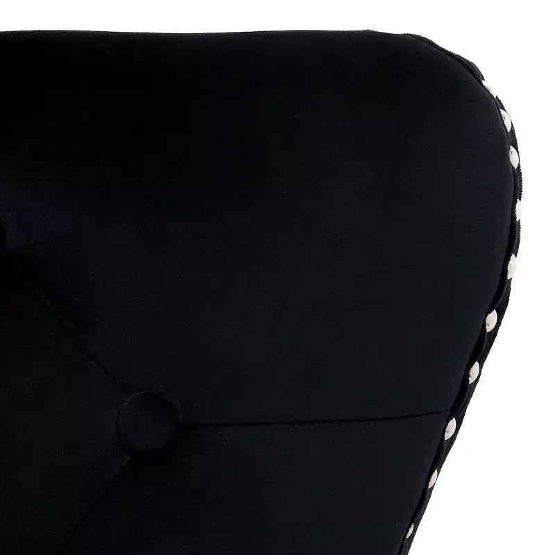 Velvet Upholstered Tufted Dining Chairs (Set of 2)