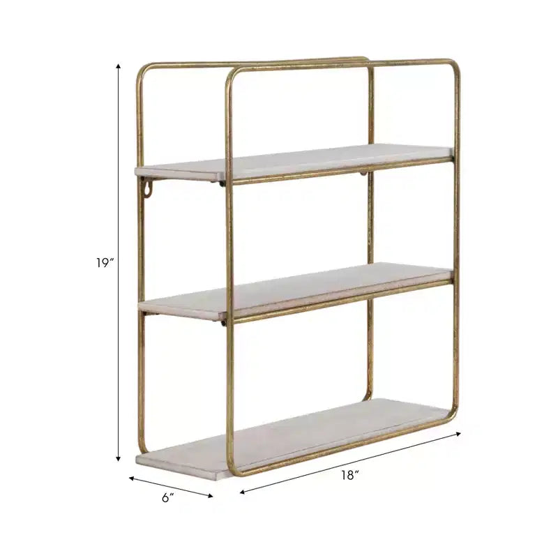 Metal Wood Floating Wall Shelves, Storage and Display, Decorative Wall Shelf Organization