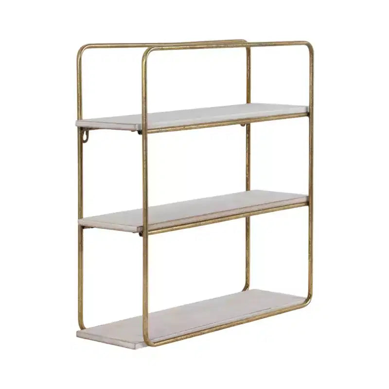 Metal Wood Floating Wall Shelves, Storage and Display, Decorative Wall Shelf Organization