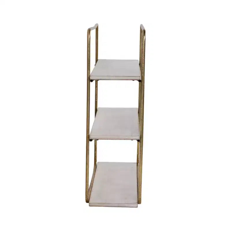 Metal Wood Floating Wall Shelves, Storage and Display, Decorative Wall Shelf Organization