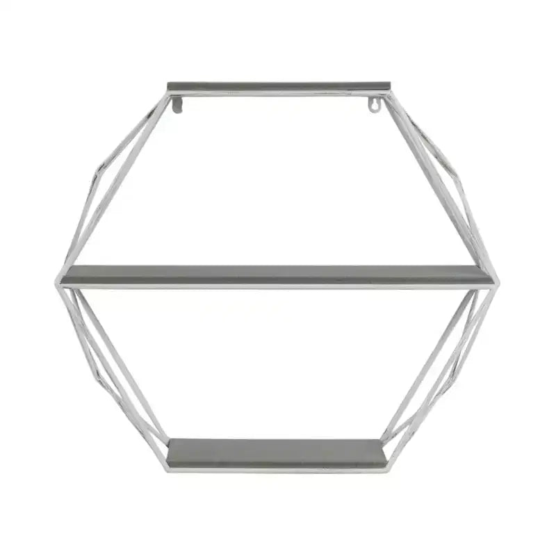 Metal Wood Floating Wall Shelves, Storage and Display, Decorative Wall Shelf Organization