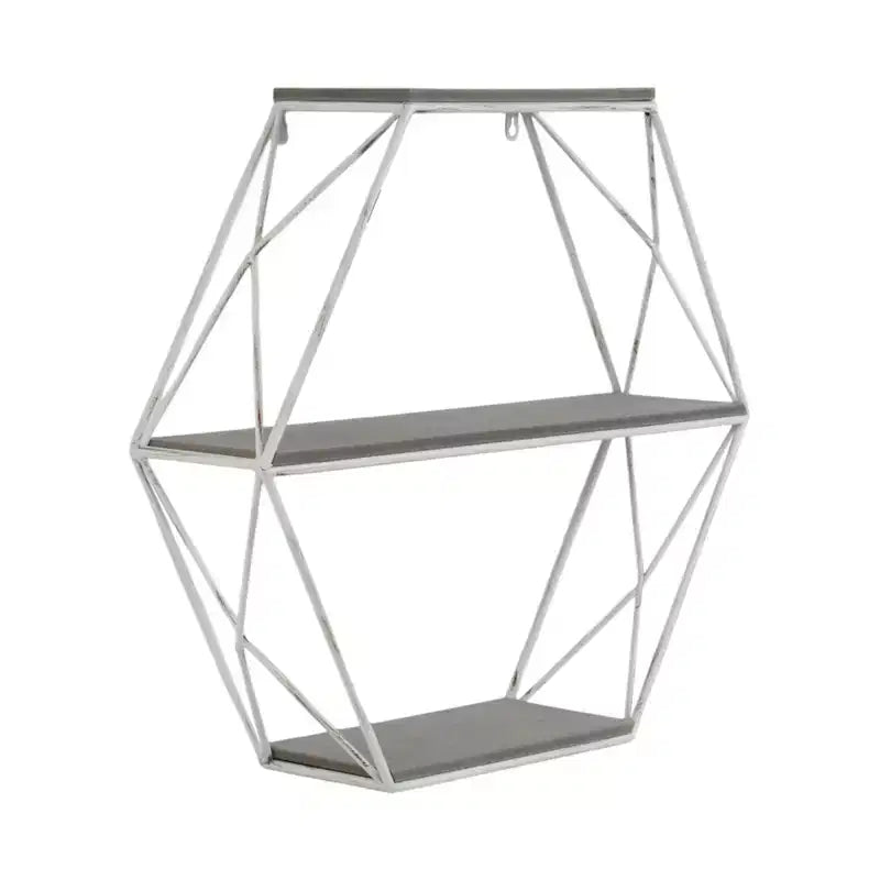 Metal Wood Floating Wall Shelves, Storage and Display, Decorative Wall Shelf Organization