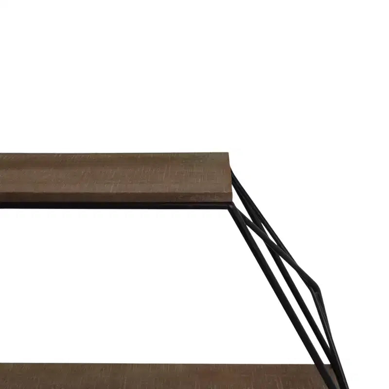 Metal Wood Floating Wall Shelves, Storage and Display, Decorative Wall Shelf Organization