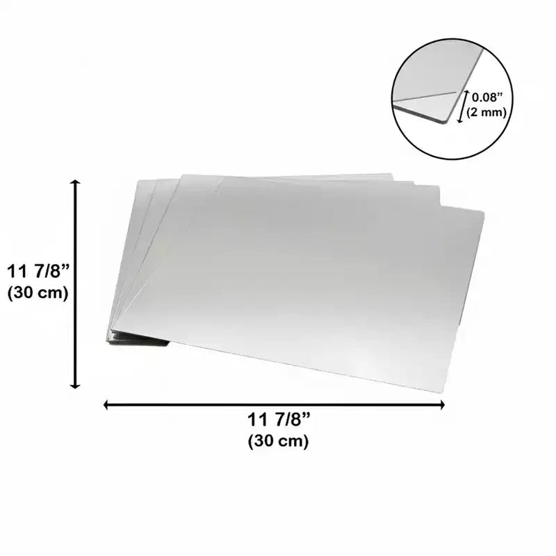 Lot de 4 grands miroirs décoratifs autocollants French Home Goods, disponibles en 3 formes – Parfaits pour une décoration murale moderne dans n'importe quelle pièce.