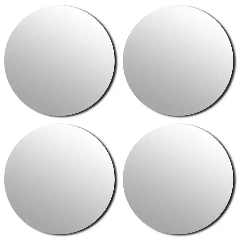 Lot de 4 grands miroirs décoratifs autocollants French Home Goods, disponibles en 3 formes – Parfaits pour une décoration murale moderne dans n'importe quelle pièce.